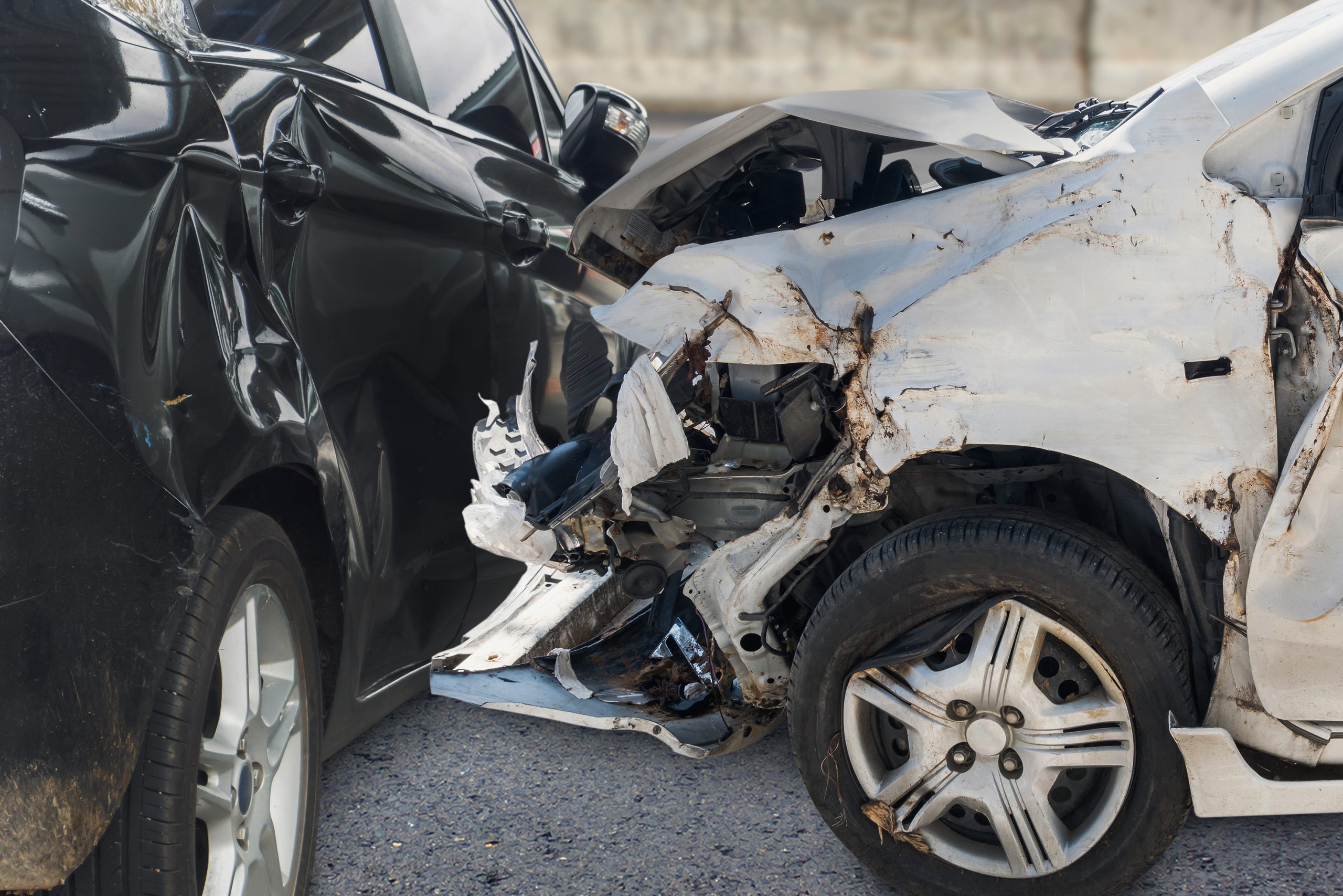 car crash accident on the road car accident